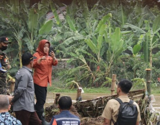 Pemkab Mojokerto dan Jasa Tirta perbaiki tanggul jebol akibat banjir