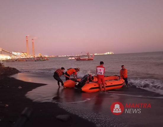 Personel gabungan berusaha mencari keberadaan dua nelayan asal Desa Tubanan