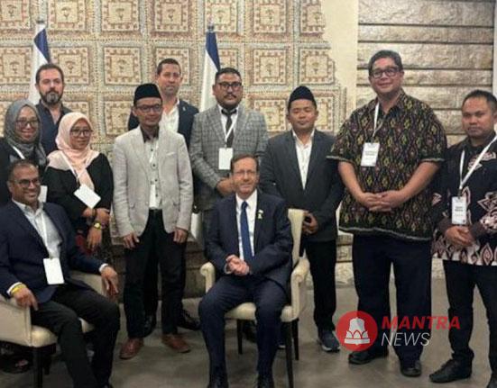 kader NU bertemu presiden Israel