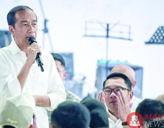 Presiden Ke-7 Republik Indonesia (RI) Joko Widodo (Jokowi) saat menyampaikan pandangan politiknya dalam dialog bersama Ridwan Kamil di Jakarta, beberapa waktu lalu.