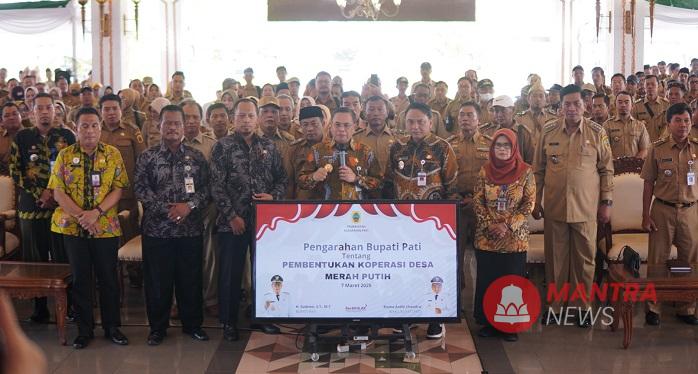 Kades Indonesia Bersatu bersama Bupati Pati nyatakan dukung pembentukan Koperasi Desa Merah Putih