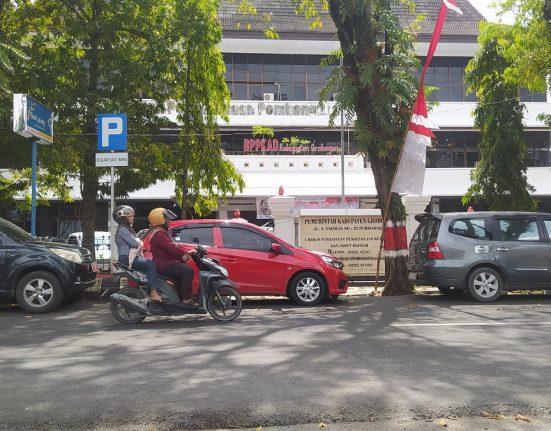 Nampak dari depan Kantor BPPKAD Kabupaten Grobogan. (Abror | Mantranews.id)