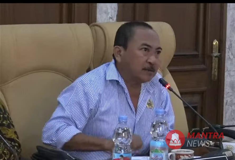Anggota Fraksi Gerindra sekaligus anggota Pansus Hak Angket Irianto Budi Utomo ketika diwawancarai.