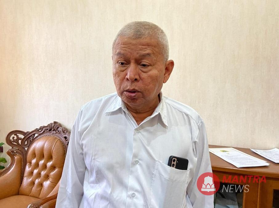 Wakil Ketua I DPRD Kabupaten Pati Hardi usai menghadiri rapat koordinasi cipta kondisi di Pendopo Kabupaten, Senin (1/9/2025). (Mantranews.id)