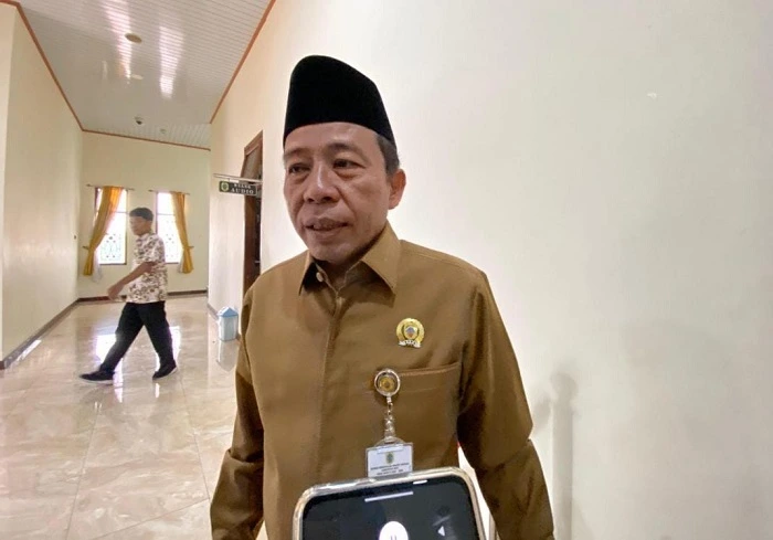Wakil Ketua II DPRD Pati Bambang Susilo saat dimintai keterangan