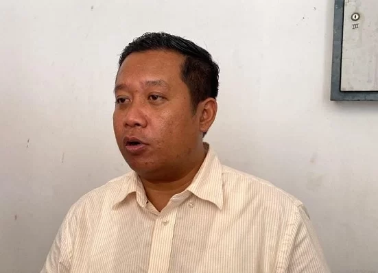 Ketua Pansus Hak Angket DPRD Pati Teguh Bandang Waluyo saat diwawancarai