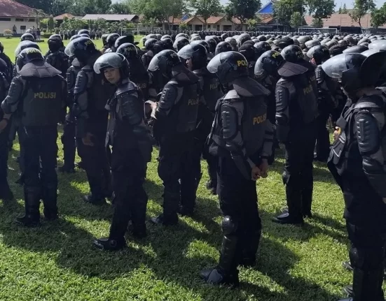 Personel kepolisian siap mengawal jalannya sidang paripurna hak angket pemakzulan Bupati Pati Sudewo